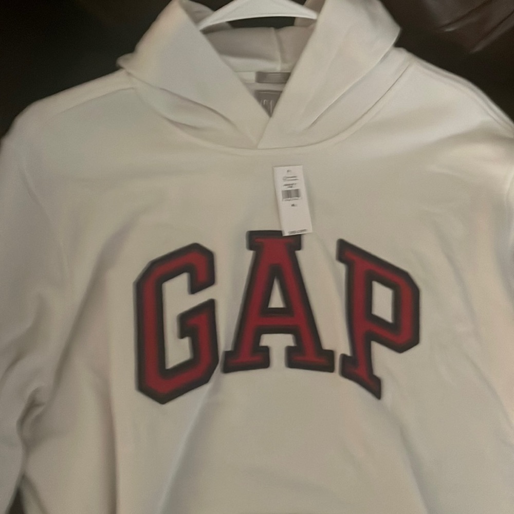 Mens white GAP hoodie